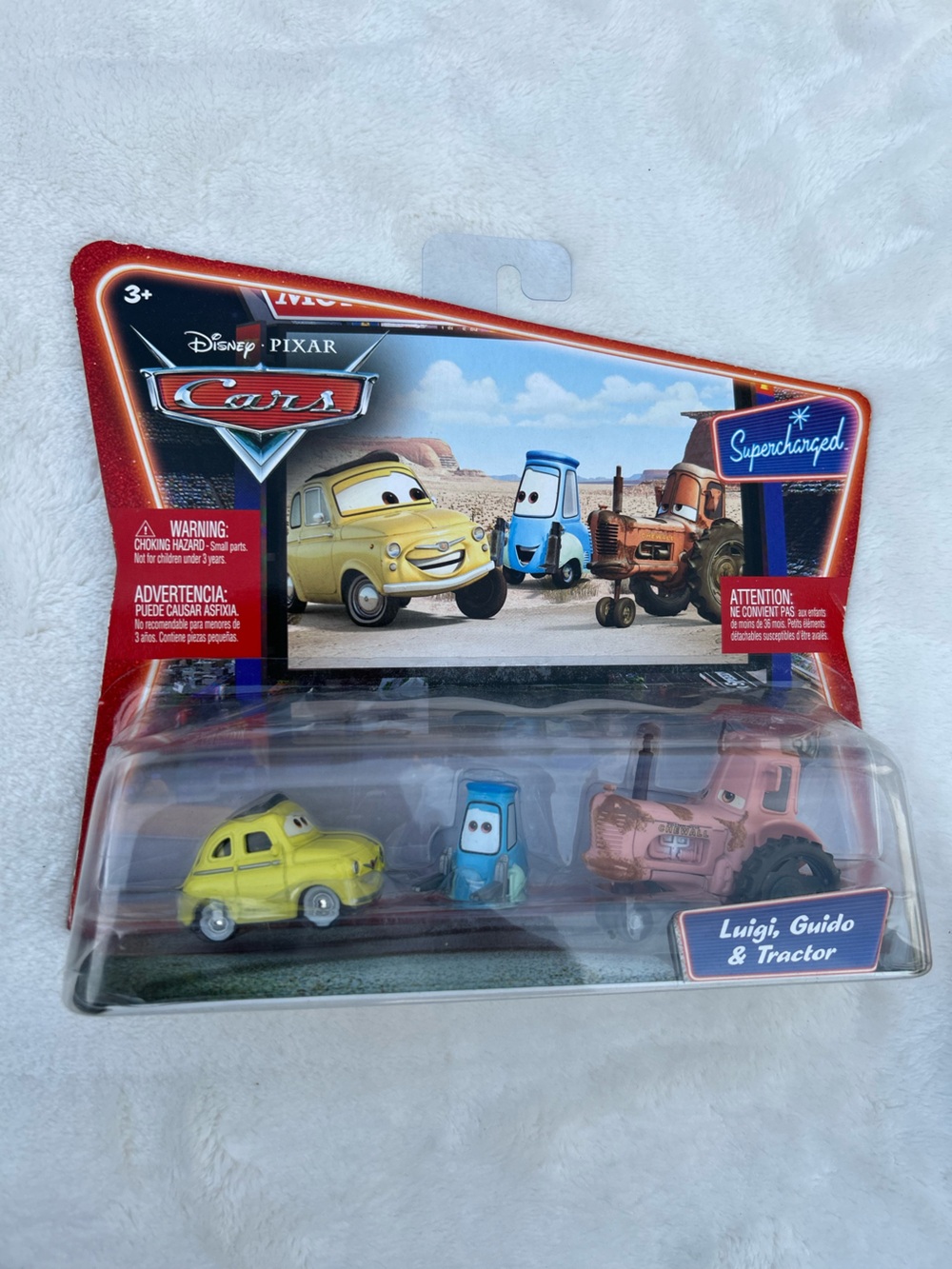 Mattel Cars Luigi, Guido & Tractor Supercharged Series Collectible